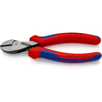 Кусачки бокові (бокорізи) компактні X-Cut, діаметр 12,0мм, 160мм KNIPEX 73 02 160 SB, фосфатовані