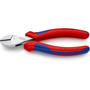 Кусачки бокові (бокорізи) компактні X-Cut, діаметр 12,0мм, 160мм KNIPEX 73 05 160 SB, хромовані