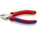 Кусачки бокові (бокорізи) компактні X-Cut, діаметр 12,0мм, 160мм KNIPEX 73 05 160 T, зі страхувальним кріпленням, хромовані