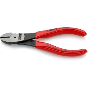 Кусачки бокові (бокорізи) особливої потужності O3,1мм, 140мм KNIPEX 74 01 140, фосфатовані