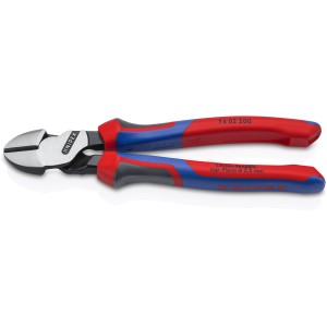 Кусачки бокові (бокорізи) особливої потужності O4,2мм, 200мм KNIPEX 74 02 200, фосфатовані