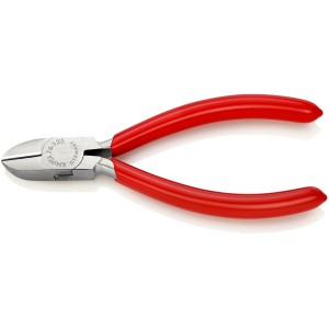 Кусачки бокові (бокорізи) для електроніки, діаметр 3,0мм, 125мм KNIPEX 76 03 125, хромовані