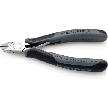 Кусачки бокові для електроніки KNIPEX 77 02 120 H ESD