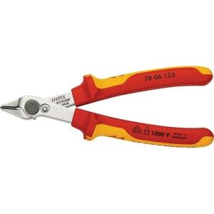 Кусачки (бокорізи) прецизійні Electronic Super Knips 125мм VDE KNIPEX 78 06 125, поліровані