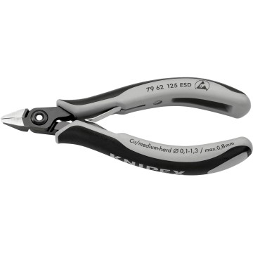 Прецизійні кусачки бокові для електроніки KNIPEX 79 62 125 ESD