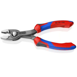 Кліщі універсальні для зірваних болтів TwinGrip KNIPEX 82 02 150, фосфатовані