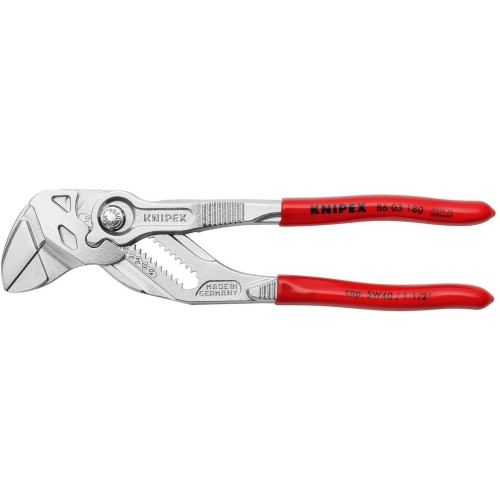 Клещи переставные-гаечный ключ, діаметр 40мм KNIPEX 86 03 180 SB, хромированные