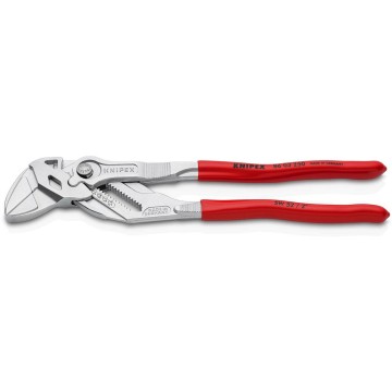 Кліщі переставні-гайковий ключ, діаметр 52мм KNIPEX 86 03 250 SB, хромовані