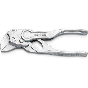 Кліщі переставні-гайковий ключ, діаметр 21мм KNIPEX 86 04 100 BK, хромовані