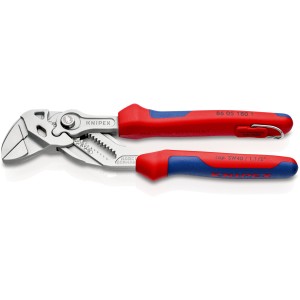 Кліщі переставні-гайковий ключ, діаметр 40мм KNIPEX 86 05 180 T, зі страхувальним кріпленням, хромовані