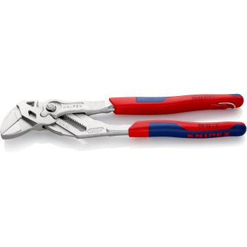 Кліщі переставні-гайковий ключ, діаметр 46мм KNIPEX 86 05 250 T, зі страхувальним кріпленням, хромовані