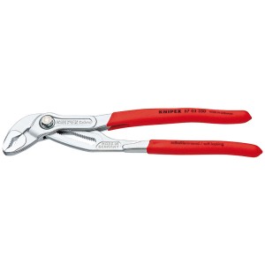 Високотехнологічні сантехнічні кліщі Cobra, хромовані KNIPEX 87 03 250 SB