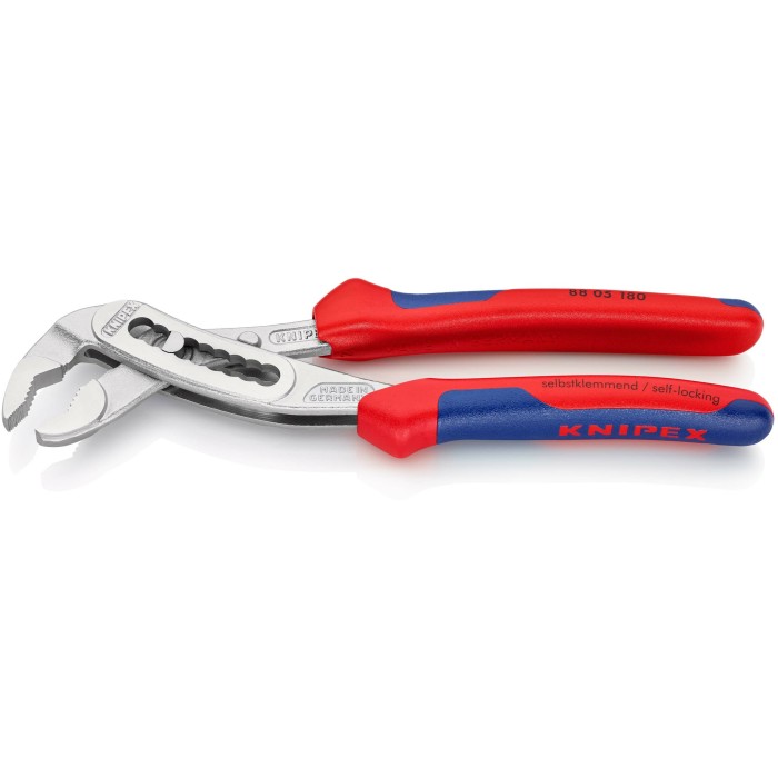 Кліщі сантехнічні переставні силові, діаметр 42мм Aligator KNIPEX 88 05 180, хромовані Кліщі сантехнічні переставні силові, діаметр 42мм Aligator KNIPEX 88 05 180, хромовані