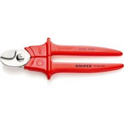 Ножиці для різання кабелів, діаметр 15мм / 50мм.кв., 230мм VDE KNIPEX 95 06 230, хромовані
