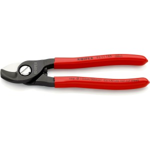 Ножиці для різання кабелів, діаметр 15мм / 50мм.кв. 165мм KNIPEX 95 11 165 SB, фосфатовані