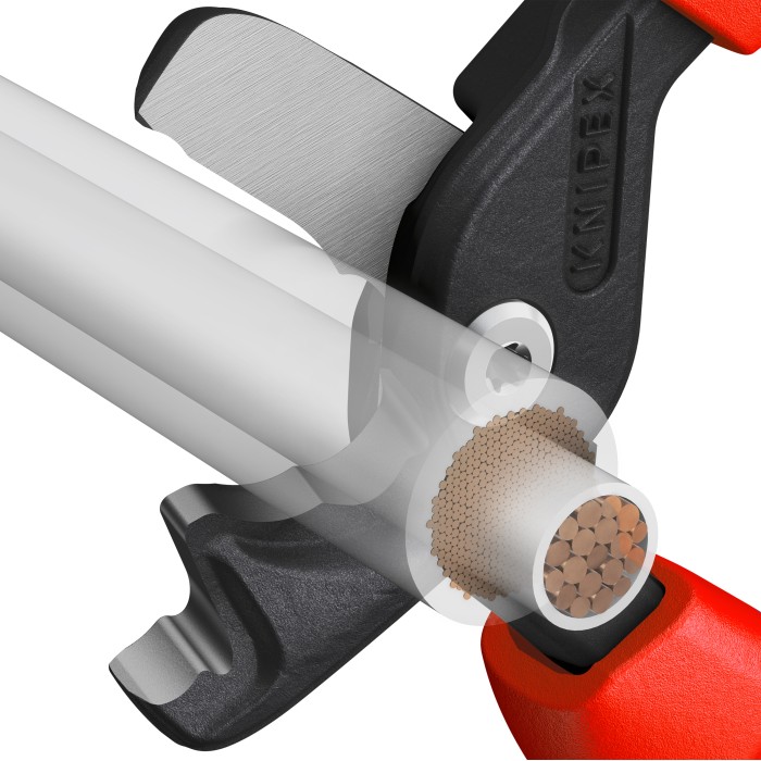 Ножиці для різання кабелів 225мм StepCut XL 95 12 225 KNIPEX Ножиці для різання кабелів 225мм StepCut XL 95 12 225 KNIPEX