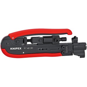 Компресійний інструмент для штекера на коаксіальний кабель KNIPEX 97 40 20 SB