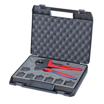 Інструмент для обпресування системний KNIPEX 97 43 200 A (для змінних матриць), фосфатований