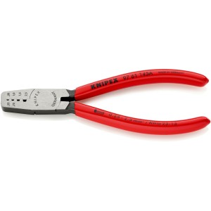 Інструмент для обтиску контактних гільз 0,25-2,5мм.кв., 145мм KNIPEX 97 61 145 А, фосфатований