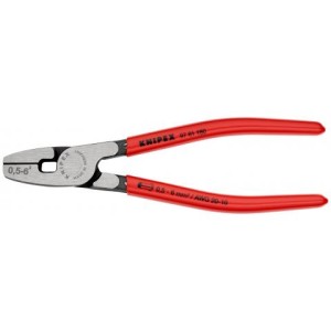 Інструмент для обтиску контактних гільз 0,5-6,0мм.кв., 180мм KNIPEX 97 81 180, фосфатований