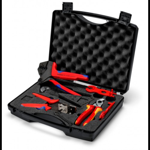 Валіза інструментальна для фотогальваніки KNIPEX, 97 91 04 V01, для сонячного роз'єму MC4 (багатоконтактний), укомплектована
