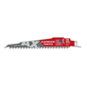 Полотно для шабельних пил TCT AX FANG TIP MILWAUKEE, 150х5мм, (деревина з цвяхами) (заміна 48475221)