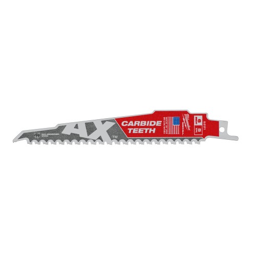Полотно для шабельних пил TCT AX FANG TIP MILWAUKEE, 150х5мм, (деревина з цвяхами) (заміна 48475221)