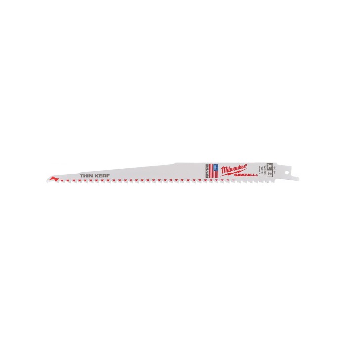 Полотно для шабельних пил FANG TIP THIN KERF MILWAUKEE, 230х5,0мм, (50шт), (деревина з цвяхами) Полотно для шабельних пил FANG TIP THIN KERF MILWAUKEE, 230х5,0мм, (50шт), (деревина з цвяхами)