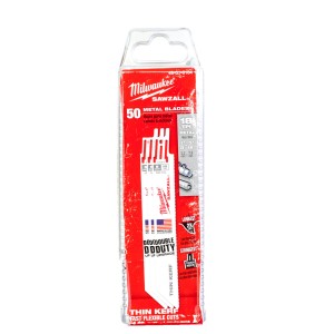 Полотно для шабельних пил THIN KERF MILWAUKEE, 150х1,4мм, (50шт), (метал)