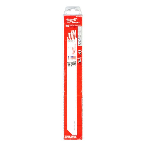 Полотно для шабельлних пил THIN KERF MILWAUKEE, 300х1,4мм, (50шт), (метал)
