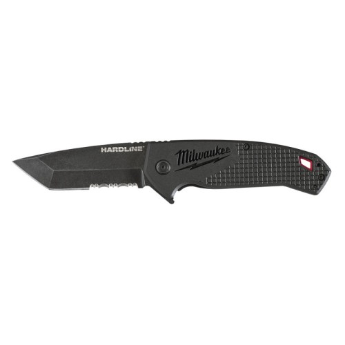 Ніж складний HARDLINE Serrated MILWAUKEE з серейторним лезом 75мм