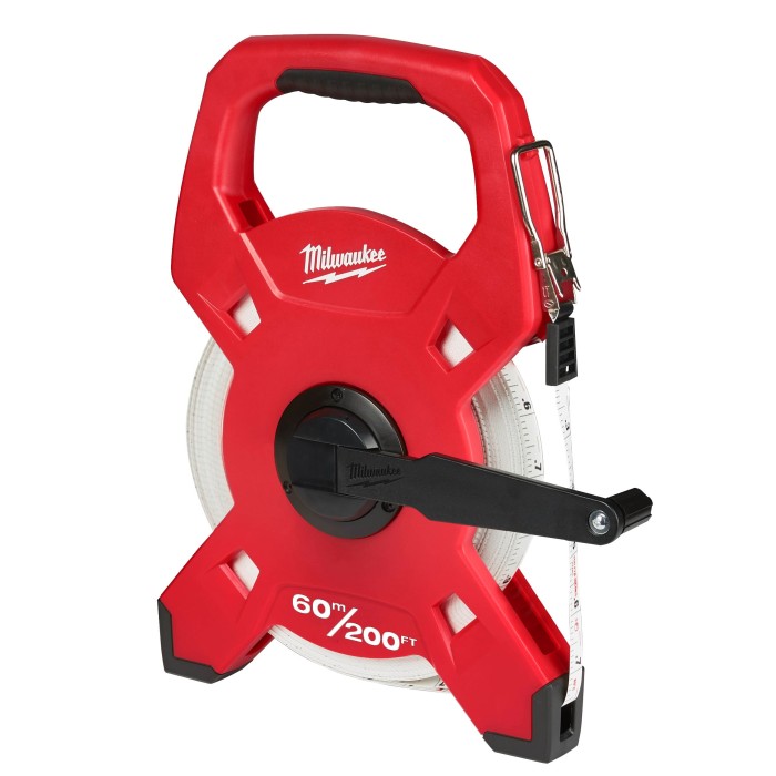 Рулетка геодезична зі скловолокна MILWAUKEE LTF60-200, 60м/200фт Рулетка геодезична зі скловолокна MILWAUKEE LTF60-200, 60м/200фт