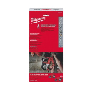 Полотно для стрічкових пил MILWAUKEE, 898,52х1,8мм, (5-8мм товщина стінки), (3шт)