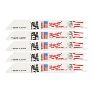 Полотно для шабельних пил THIN KERF MILWAUKEE, 150х1,4мм, (5шт), (метал)