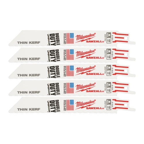 Полотно для шабельних пил THIN KERF MILWAUKEE, 150х1,4мм, (5шт), (метал)