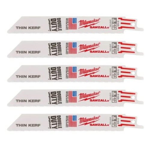 Полотно для шабельних пил THIN KERF MILWAUKEE, 150х1,0мм, (5шт), (метал)