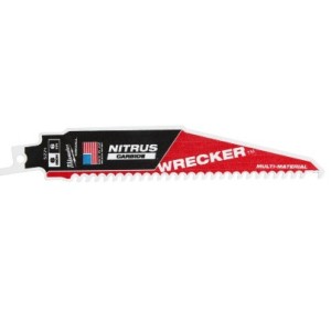Полотно для шабельних пил WRECKER CARBIDE NITRUS MILWAUKEE, 150х4,2мм, (мультіматеріал)