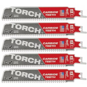 Полотно для шабельних пил TORCH CARBIDE MILWAUKEE, 150х3,1мм, (5шт), (метал)
