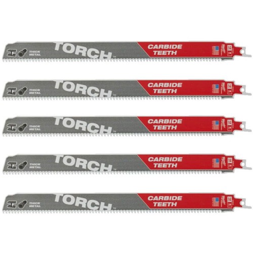 Полотно для шабельних пил TORCH CARBIDE MILWAUKEE, 300х3,1мм, (5шт), (метал)