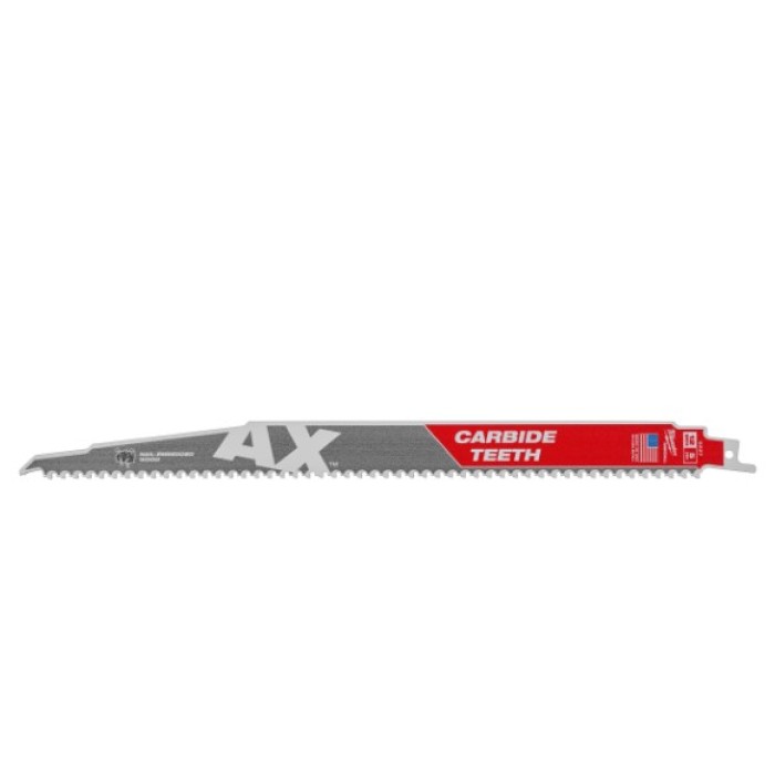 Полотно для шабельних пил AX CARBIDE MILWAUKEE, 300х5мм, (5шт), (деревина з цвяхами) Полотно для шабельних пил AX CARBIDE MILWAUKEE, 300х5мм, (5шт), (деревина з цвяхами)