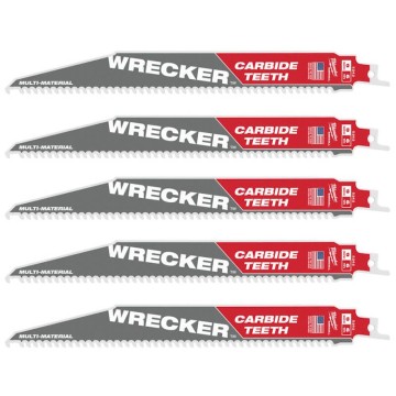 Полотно для шабельних пил WRECKER CARBIDE MILWAUKEE, 230х4,2мм, (5шт), (мультіматеріал)