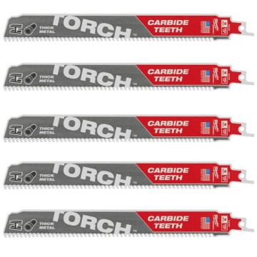 Полотно для шабельних пил TORCH CARBIDE MILWAUKEE, 230х2,5мм, (5шт), (метал)