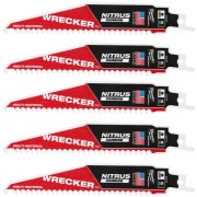 Полотно для шабельних пил WRECKER CARBIDE NITRUS MILWAUKEE, 150х4,2мм, (5шт), (мультіматеріал)