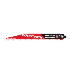 Полотно для шабельних пил WRECKER CARBIDE NITRUS MILWAUKEE, 230х4,2мм, (5шт), (мультіматеріал)