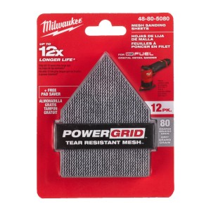 Сітка шліфувальна PG Mesh HL MILWAUKEE, 67х92мм, зерно 120, (13шт) (для M12 FDSS)  (заміна на 4932501319)