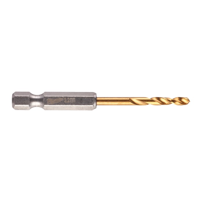 Свердло по металу RedHEX SHOCKWAVE HSS-TiN MILWAUKEE, діаметр 3,2х66,5х23мм, (2шт) Свердло по металу RedHEX SHOCKWAVE HSS-TiN MILWAUKEE, діаметр 3,2х66,5х23мм, (2шт)