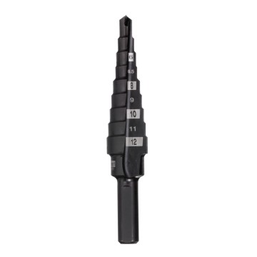 Свердло ступінчасте Step Drill MILWAUKEE, діаметр 4-12мм з кроком 1мм