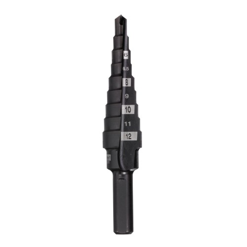 Свердло ступінчасте Step Drill MILWAUKEE, діаметр 4-12мм з кроком 1мм