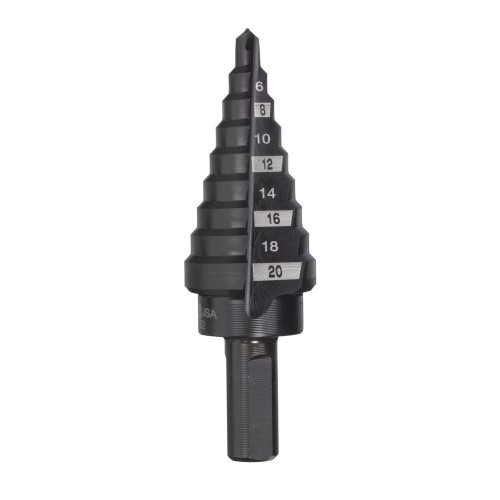 Свердло ступінчасте Step Drill MILWAUKEE, діаметр 4-20мм з кроком 2мм
