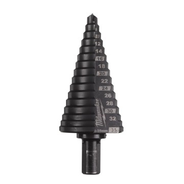 Свердло ступінчасте Step Drill COBALT ALCRN MILWAUKEE, діаметр 6-35мм з кроком 2-3мм